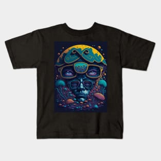 Techno Psy Shirt - Psychedelic Organism - Catsondrugs.com - #psychedelic #psychedelicart #trippy #psytrance #art #psy #trippyart #music #trance #rave #love #psychedelictrance #psyart #digitalart #psytranceworld #trancefamily Kids T-Shirt